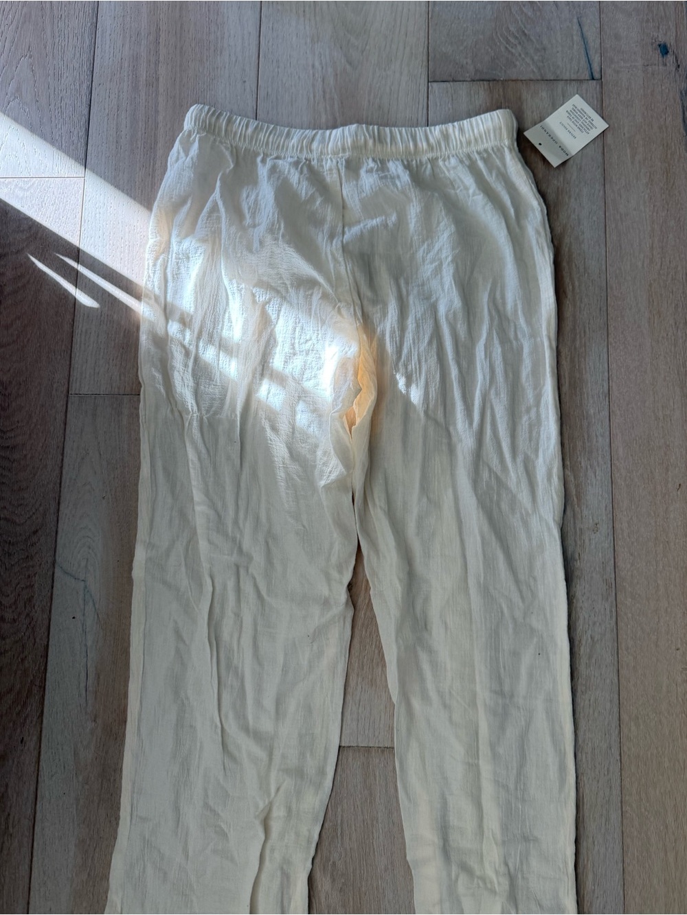 NWT ETERNE Willow Pant in Cream (100% Cotton) - Size Small - Picture 12 of 12